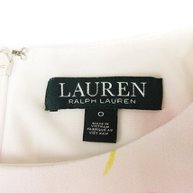 ローレンラルフローレン LAUREN RALPH LAUREN ワンピース 花柄 ノースリーブ ひざ丈 タイト 白 ホワイト O ■SM1 レディース_画像4