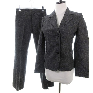 ke- tea ki width ta spool suit setup jacket long sleeve single 3B pants Zip fly 7 3 gray lady's 