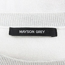 メイソングレイ MAYSON GREY Tシャツ カットソー 半袖 クルーネック ラメ 薄手 無地 2 ライトグレー トップス /YY レディース_画像7