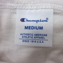 チャンピオン CHAMPION Tシャツ カットソー クルーネック ワンポイント 半袖 M 白 ホワイト 青 ブルー 赤 レッド /MS メンズ_画像5