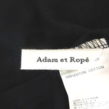 アダムエロペ Adam et Rope' タイトスカート ミニ カットソー 38 黒 ブラック /CT レディース_画像6