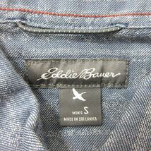 エディーバウアー EDDIE BAUER シャツ 総柄 半袖 S 紺 ネイビー /MN メンズ_画像5