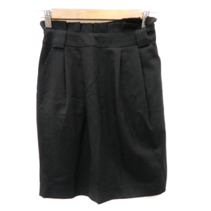  ef-de ef-de узкая юбка колено длина одноцветный шерсть 7 чёрный черный /YK16 женский 
