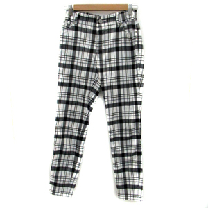  Mayson Grey MAYSON GREY tapered pants long height check pattern 2 white white black black /YS8 lady's 