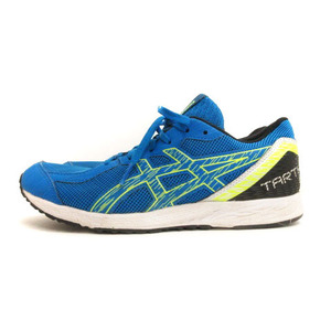 アシックス asics ランニングシューズ スニーカー 24cm ブルー 230718E 靴 ■GY11 レディース