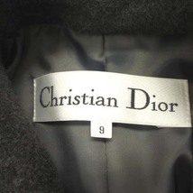 クリスチャンディオール Christian Dior ステンカラーコート 6B ウール グレー 9 M位 アウター ■GY05 レディース_画像7