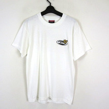 クイックシルバー QUIKSILVER Tシャツ ロゴ プリント クルーネック コットン 半袖 S 白 ホワイト メンズ_画像1
