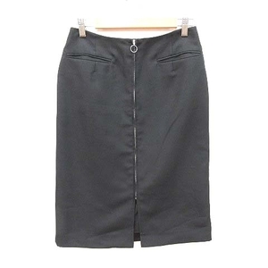  Natural Beauty Basic NATURAL BEAUTY BASIC tight skirt knee height slit zipper L black black /CT lady's 