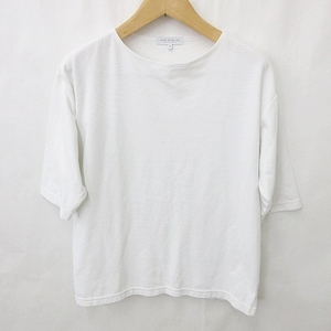  United Arrows A DAY IN THE LIFE UNITED ARROWS cut and sewn T-shirt 7 minute sleeve ound-necked Drop shoulder cotton white white M