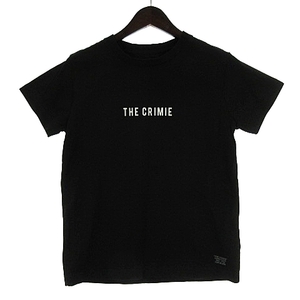 クライミー THE CRIMIE Tシャツ カットソー 半袖 ロゴプリント 黒 ブラック XS メンズ レディース