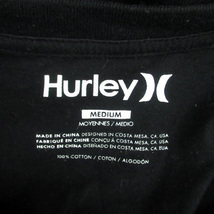 ハーレー Hurley Tシャツ カットソー ラウンドネック 半袖 プリント M 黒 ブラック オフホワイト /HO1 メンズ_画像4