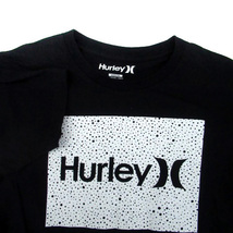 ハーレー Hurley Tシャツ カットソー ラウンドネック 半袖 プリント M 黒 ブラック オフホワイト /HO1 メンズ_画像3