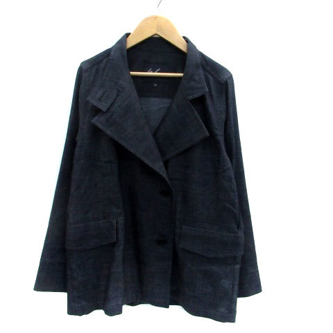 ○la.f… ラエフ スプリングコート 2S(M相当) 濃紺 ネイビー 長袖