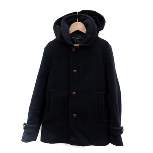  Urban Research URBAN RESEARCH pea coat pea coat middle height 2WAY with a hood . wool M navy blue navy /SM12 lady's 