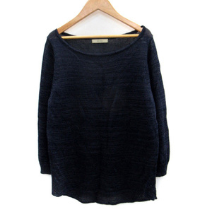  Des Pres DES PRES Tomorrowland cut and sewn long sleeve round neck ... braided 1 navy blue navy /SM32 lady's 