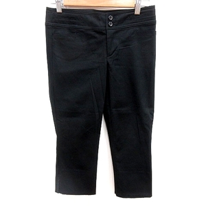  Michel Klein MICHEL KLEIN cropped pants 36 black black /RT #MO lady's 