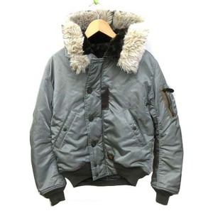 ダブルタップス WTAPS ☆AA★ 13AW フライトジャケット LIFIST 中綿 N-2B 132GWDT-JKM05 ナイロン 2 M グレー C110716 メンズ