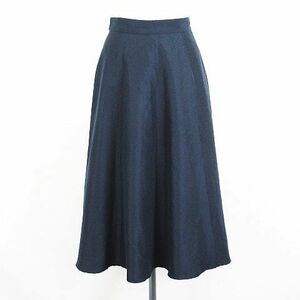  Natural Beauty Basic NATURAL BEAUTY BASIC skirt bottoms long height flair S navy *EKM lady's 