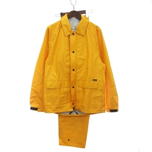 ゴアテックス GORETEX レインウェア 雨具 かっぱ セットアップ ジャケット パンツ 黄 イエロー LL ■YGT メンズ