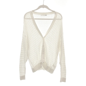  Moussy moussy cardigan knitted F white ivory /MN #MO lady's 