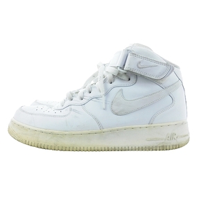 ナイキ NIKE エアフォース ワン ミッド AIR FORCE 1 MID スニーカー シューズ ハイカット ロゴ 27.5cm 白 ホワイト 靴 315123-111 メンズ