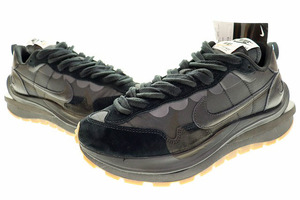 未使用品 ナイキ NIKE VAPORWAFFLE SACAI BLACK AND GUM 2022 26.5cm DD1875-001 ヴェイパーワッフル サカイ ブラック アンド ガム 黒 2307