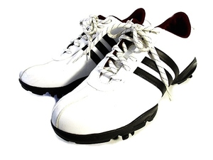 Adidas Adidas Golf Shoes Spike Three Stripes White White 23 мужчины