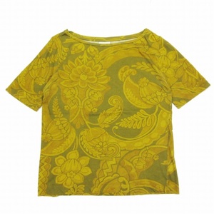 ドリスヴァンノッテン DRIES VAN NOTEN 花柄 Tシャツ 半袖 ストレッチ生地 クルーネック ボタニカル 総柄 プルオーバー