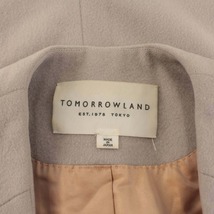 トゥモローランド TOMORROWLAND ノーカラーコート ロング カシミヤ混 ウール アウター 36 S グレー /DK ■GY09 レディース_画像7