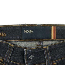 ノティファイ notify サイドジップ ストレッチ デニムパンツ ジーンズ 26 インディゴ /MF ■OS レディース_画像3