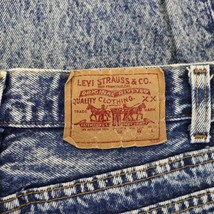 リーバイス Levi's デニムパンツ ジーンズ ストレート ボタンフライ ケミカルウォッシュ W27 L32 青 ブルー /MF ■OS レディース_画像3