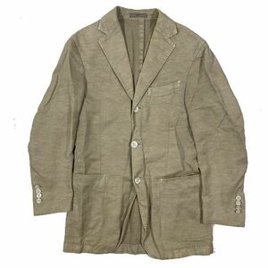 ボリオリ BOGLIOLI テーラードジャケット アウター 後染め加工 ウォッシュコットン リネン 3B アンコン COAT R3302G イタリア製 サイズ42