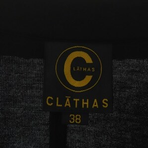 クレイサス CLATHAS カメリアボタンジャケット テーラード 2B 薄手 38 黒 ブラック /DO ■OS レディースの画像3