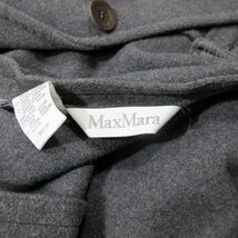 マックスマーラ MAX MARA 白タグ チェスターコート カシミヤ混 ロング ジャケット ブルゾン 42 グレー/6?B7 レディース_画像4