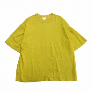 チノ CINOH ヘビージャージーベーシック Tシャツ HEAVY JERSEY BASIC T-SHIRT 20SCU303 カットソー オーバーサイズ 46 黄 イエロー メンズ