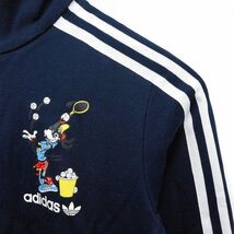 アディダス adidas × DISNEY ジャケット アウター ジャージ GOOFY プリント S ネイビー 紺 /FT37 レディース_画像5