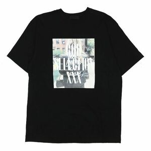 ゴッドセレクショントリプルエックス GOD SELECTION XXX フォトロゴ プリント Ｔシャツ カットソー 半袖 黒 ブラック XL メンズ