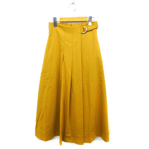 N.Natural Beauty Basic N. Natural Beauty Basic skirt flair long maxi height belt tuck back Zip M