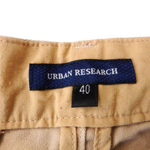 アーバンリサーチ URBAN RESEARCH パンツ テーパード コットン 綿 ジップフライ 無地 40 ベージュ /NT34 メンズ_画像3