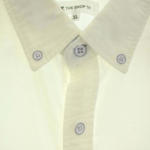 ザショップティーケー THE SHOP TK ボタンダウンシャツ 半袖 ワンポイント XL 白 ホワイト /DK メンズ_画像5