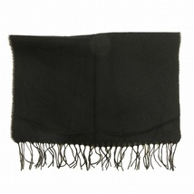 美品 アニオナ AGNONA パシュミナ pashmina ストール マフラー カシミヤ 100％ フリンジ ショール 黒 ブラック/2 レディース_画像3