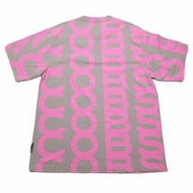 マークジェイコブス MARC JACOBS MONOGRAM BIG T-SHIRT モノグラム ビッグ Tシャツ 半袖 プリント ロゴ クルーネック カットソー O/S グレ_画像2