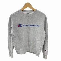 チャンピオン CHAMPION トレーナー スウェット クルーネック ロゴ 長袖 灰 グレー M ECO 0723 メンズ レディース_画像1