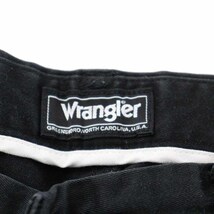 ラングラー WRANGLER ストレートパンツ ロング コットン 33×33 M 黒 ブラック W4301 /YI30 ■GY09 メンズ_画像7