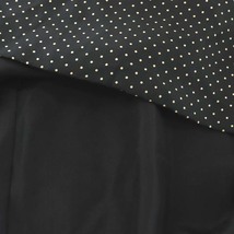ドゥロワー Drawer キャミワンピース ひざ丈 ドット柄 シルク 絹 38 M ベージュ 黒 ブラック /AN21 レディース_画像5