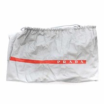 プラダスポーツ PRADA SPORT ショートブーツ レザー ラウンドトゥ チャンキーヒール ハイヒール ロゴ 35 22cm 黒 ブラック_画像8