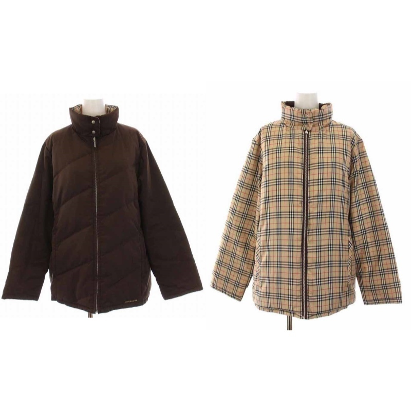 美品 BURBERRY GOLF リバーシブル ブルゾン L ノバチェック-