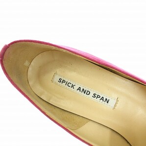 スピック&スパン Spick&Span パンプス スエード ポインテッドトゥ 22.5cm ピンク /TK レディースの画像8