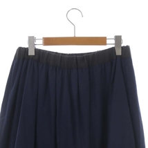 フラボア FRAPBOIS 21AW クラフトサテン スカート フレア ロング 刺繍 0 紺 ネイビー /HS ■OS レディース_画像5