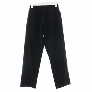 未使用品 ウェルダン WE11DONE Black Zurry Pyjama Trousers イージーパンツ ロング コットン XS 黒 ブラック /YI24 ■OM メンズ